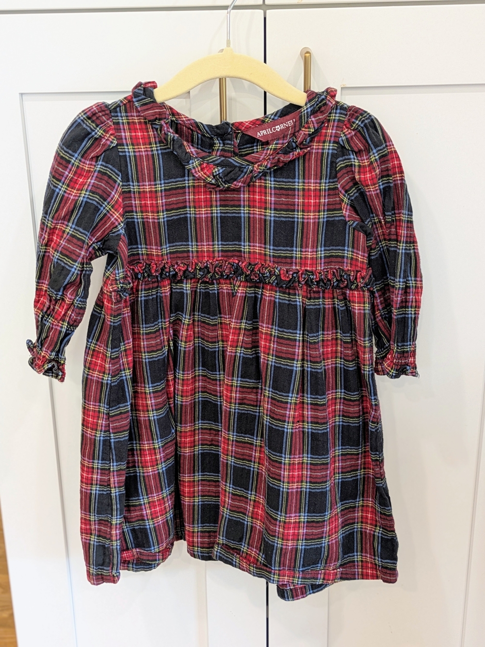 April Cornell Baby Girls Plaid Cotton Dress